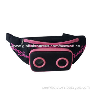 Portable waist bag speaker